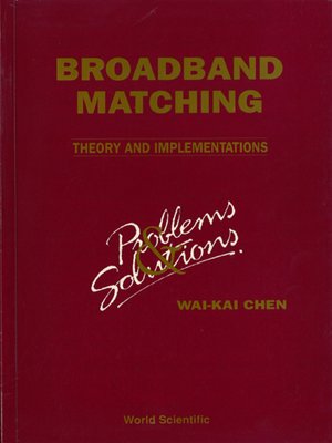 cover image of Broadbrand Matching—theory and Implementations